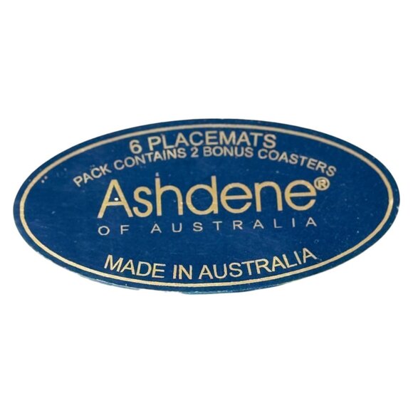 Ashdene Placemats Australia 6 Scenes Cork Back Australia New Sealed - Picture 2 of 13